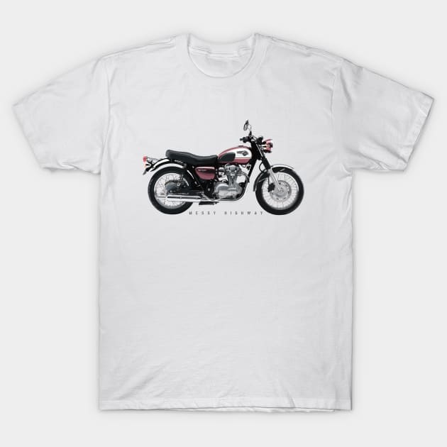 Kawasaki W800 15 red, sn T-Shirt by MessyHighway